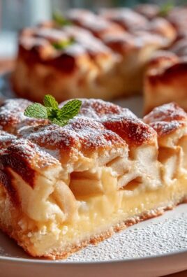 Apfelkuchen mit Vanillepudding: Einfach unwiderstehlich!