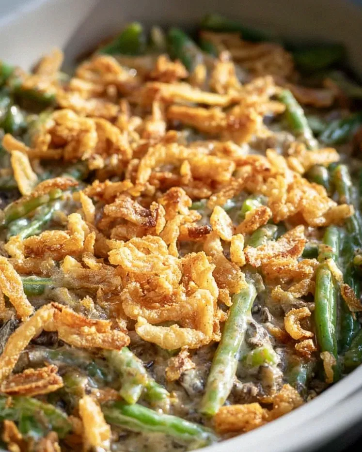 Einfache Crock Pot grüner Bohnenauflauf Rezept für jeden Anlass