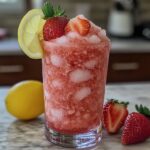 Gefrorene Erdbeer-Zitronenlimonade-Slushies ganz leicht
