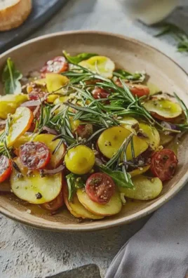 Kartoffelsalat mediterran würzig