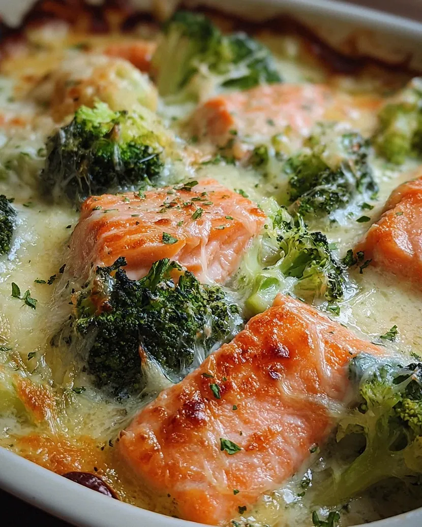 Lachs-Brokkoli-Gratin
