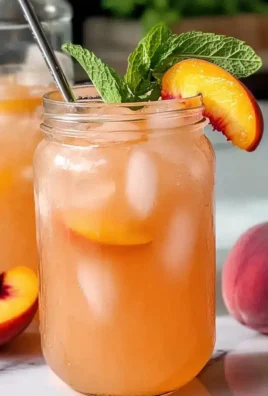 Pfirsichlimonade für den perfekten Sommergenuss
