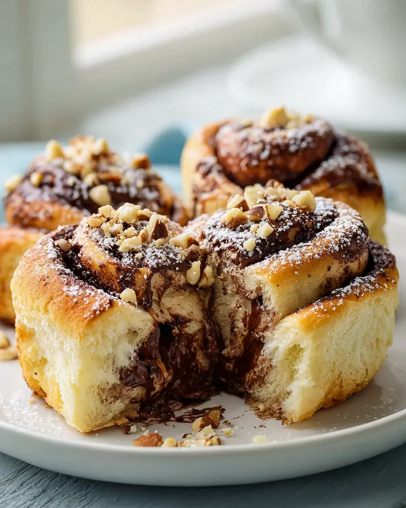 Rezept: Unwiderstehliche Schoko-Haselnuss-Rollen mit Nutella