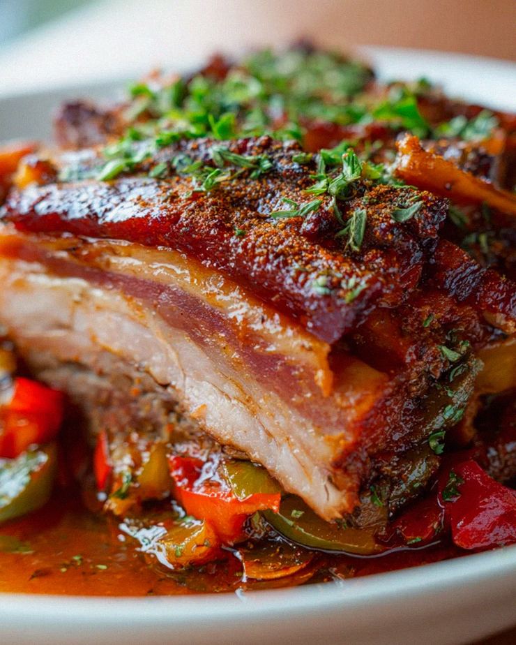 Schichtfleisch vom Gasgrill – unglaublich zart und aromatisch