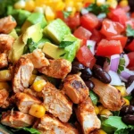 Schneller Southwest-Hähnchensalat