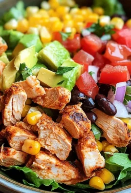 Schneller Southwest-Hähnchensalat