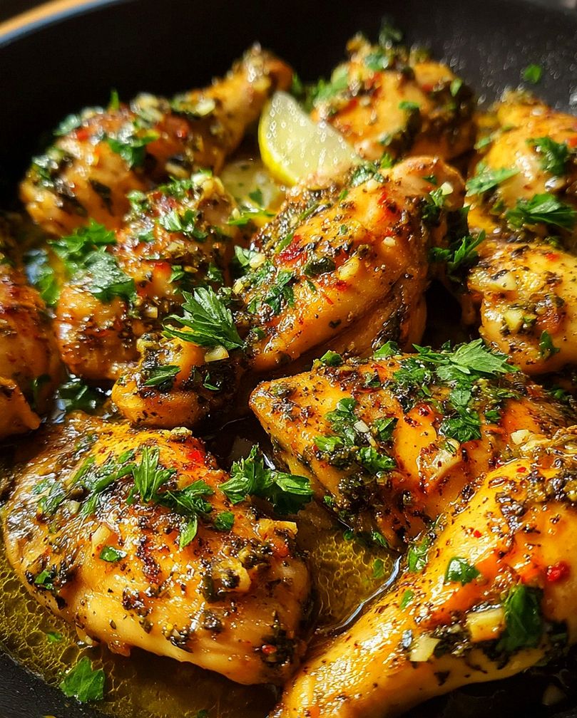 Spanisches Knoblauchhähnchen