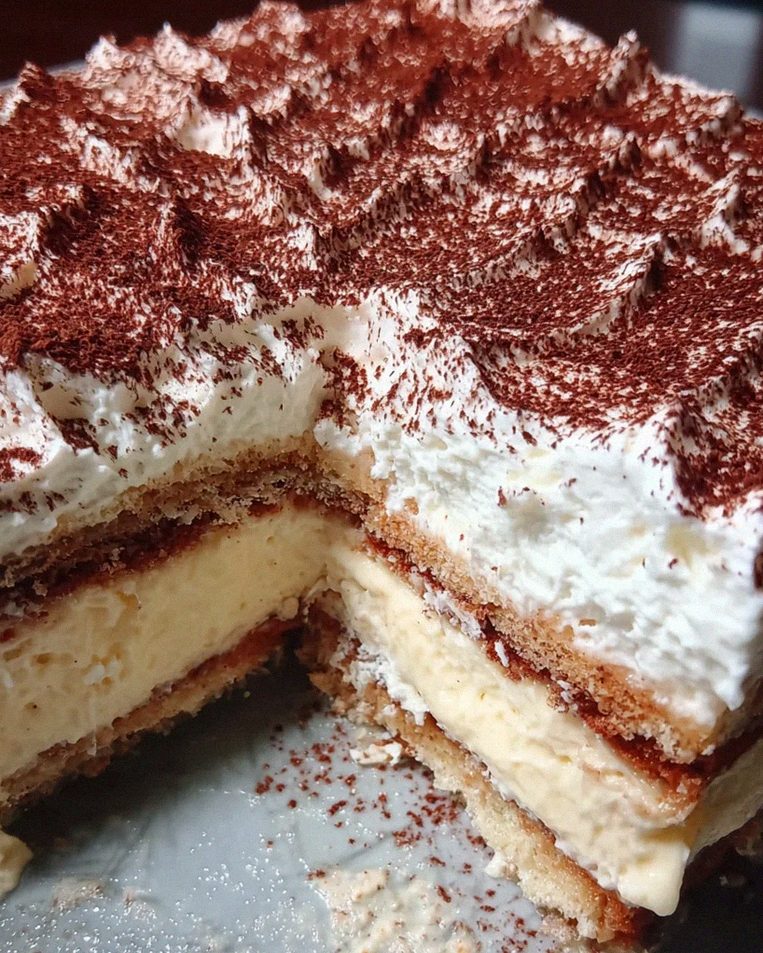 Vanillecreme Kuchen ohne Backen – Schritt 2