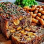 Veganer Braten mit Bohnen