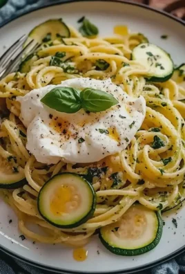 Zucchini Pasta mit Burrata